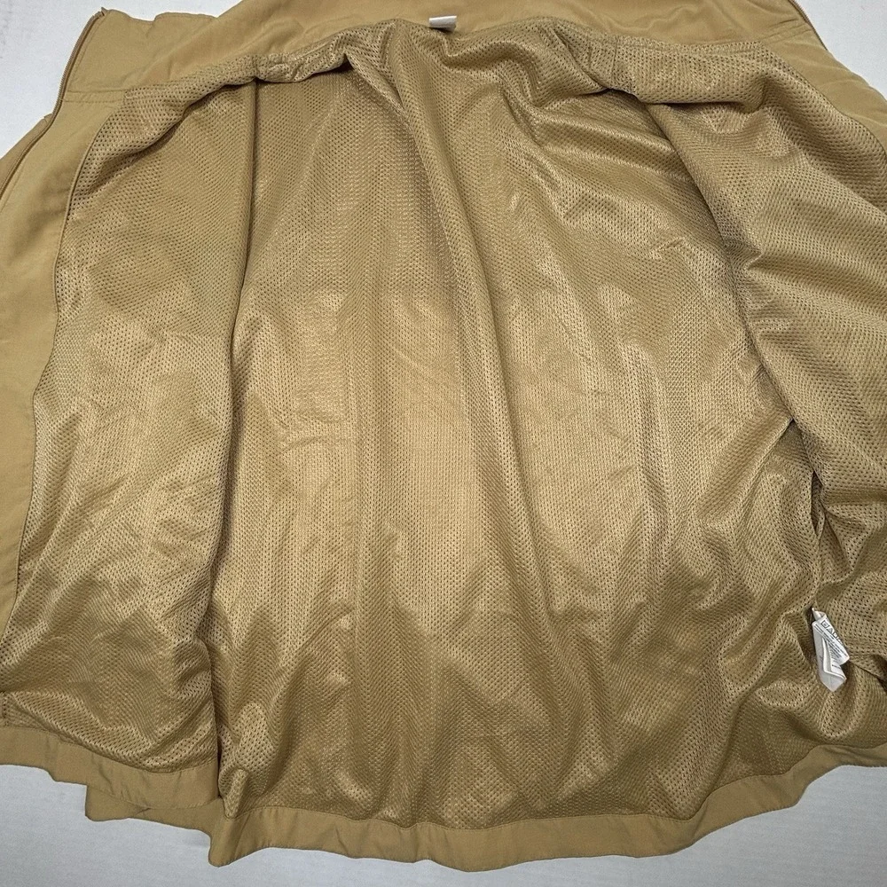 OLD NAVY Loose Stretch Tech Cinched Waist Crop Jacket XL ZipUp Mustard Vent EUC - Picture 11 of 12